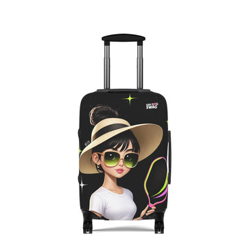 Dink Doll Swag™ Joy in Motion   – Elia Edition Pickleball Luggage Cover for Women | Faith-Inspired