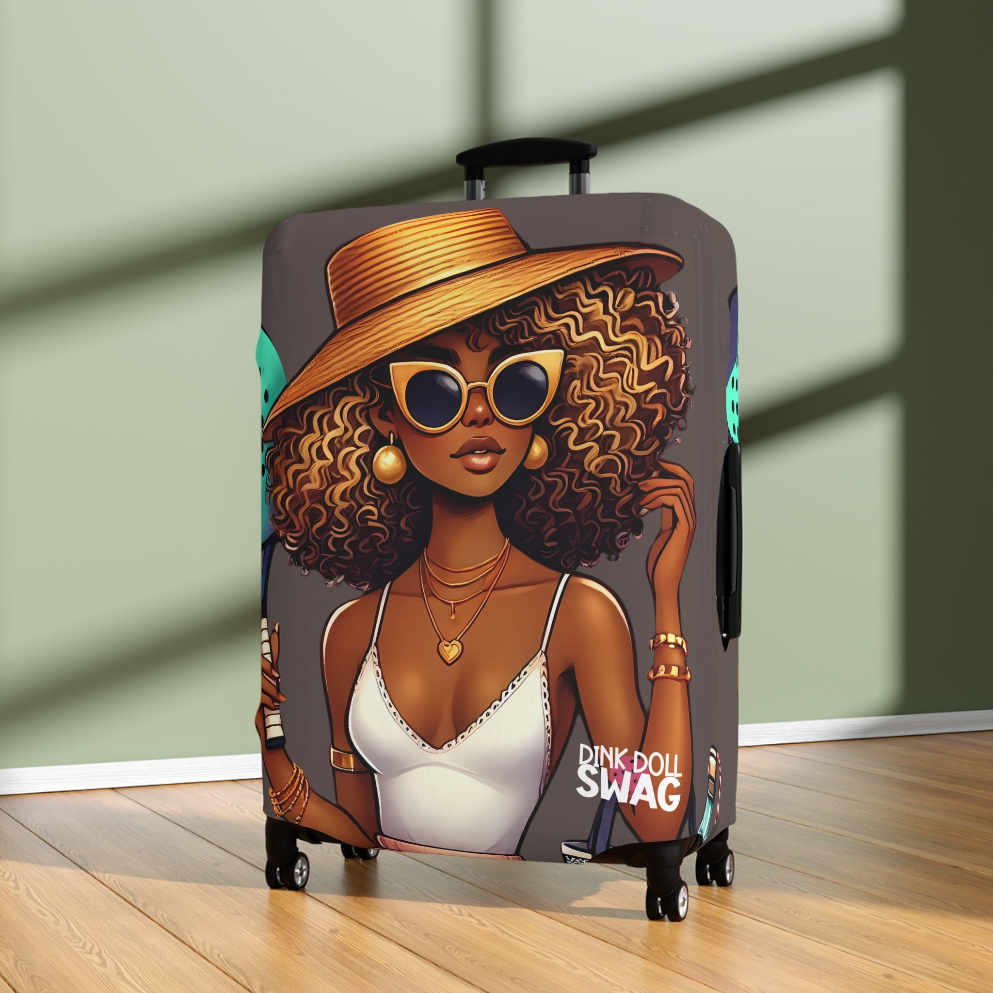 Dink Doll Swag™ Mixed Race Diva Luggage Cover
