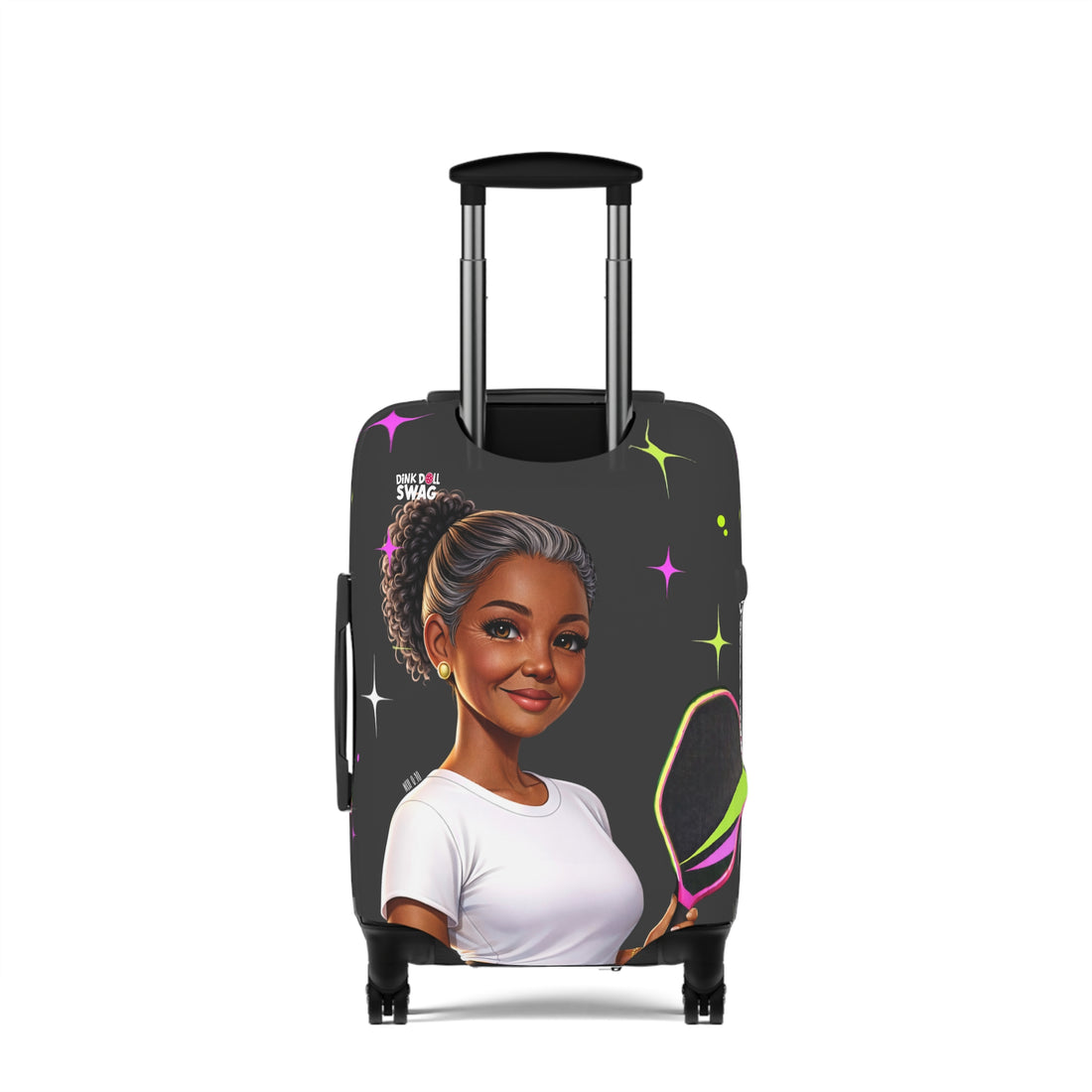 Dink Doll Swag™ Joy in Motion – Legacy Series   – Naomi Edition Pickleball Luggage Cover for Women | Faith-Inspired