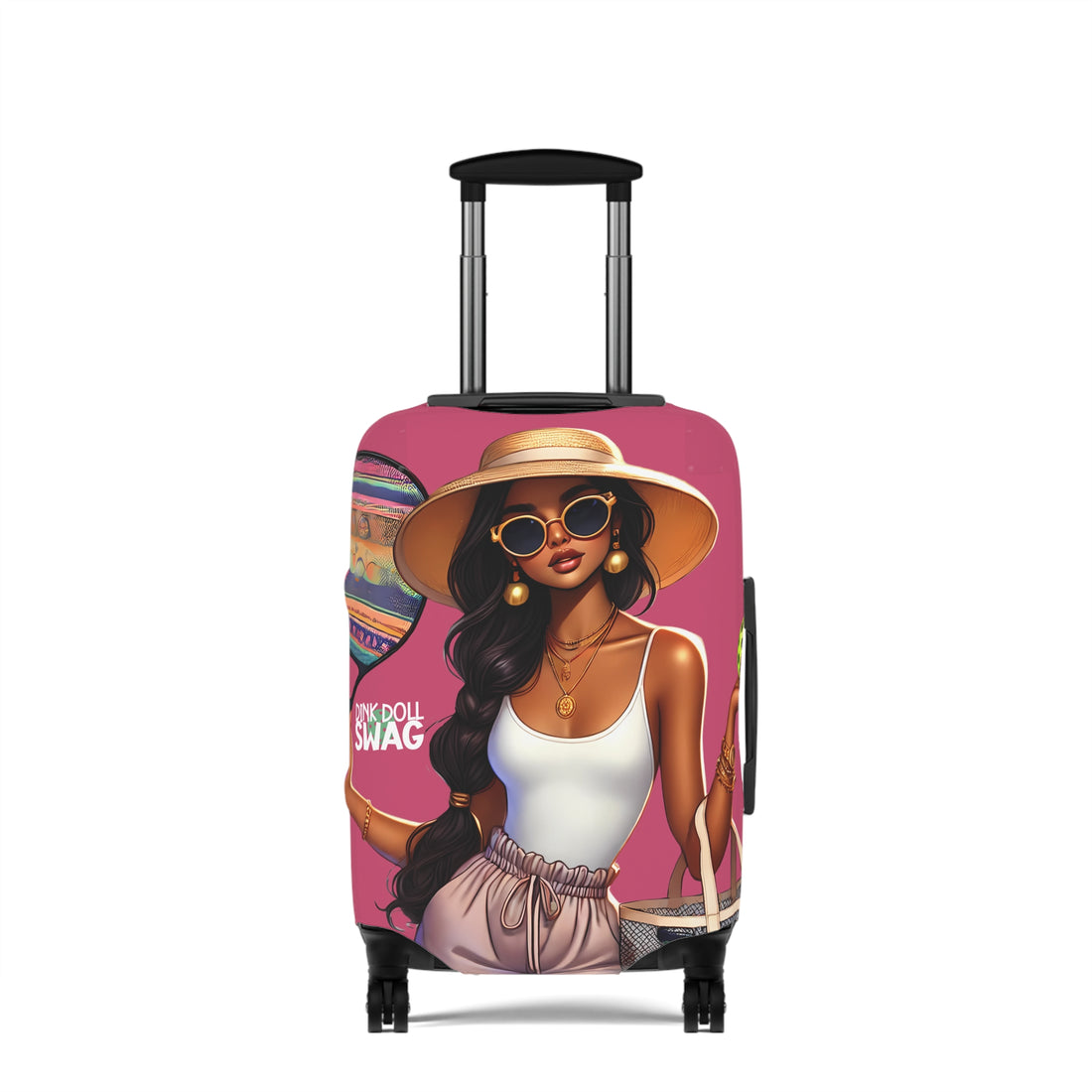 Bold South Asian Diva luggage cover by Dink Doll Swag