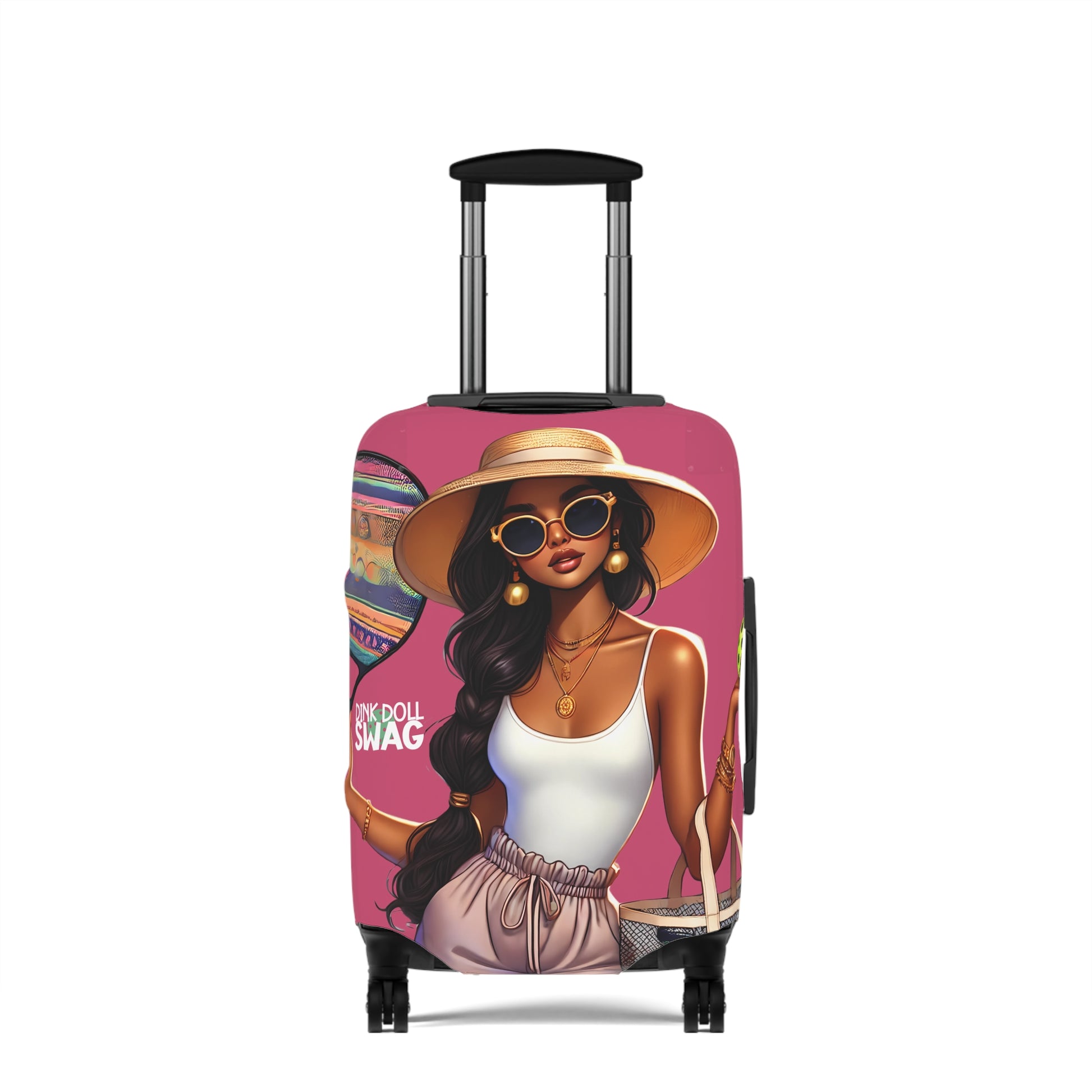 Bold South Asian Diva luggage cover by Dink Doll Swag