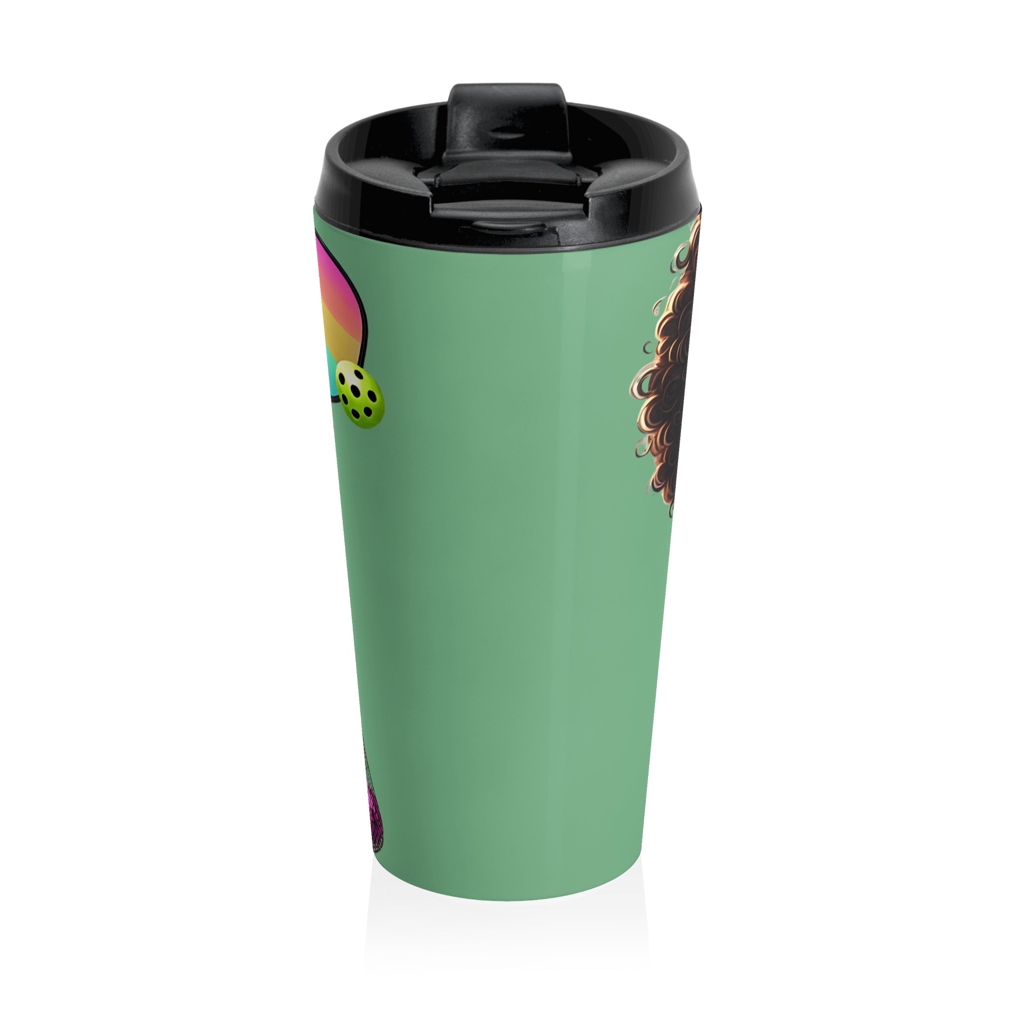 Dink Doll Swag™ Courtside Glam Tumbler - Afro Diva
