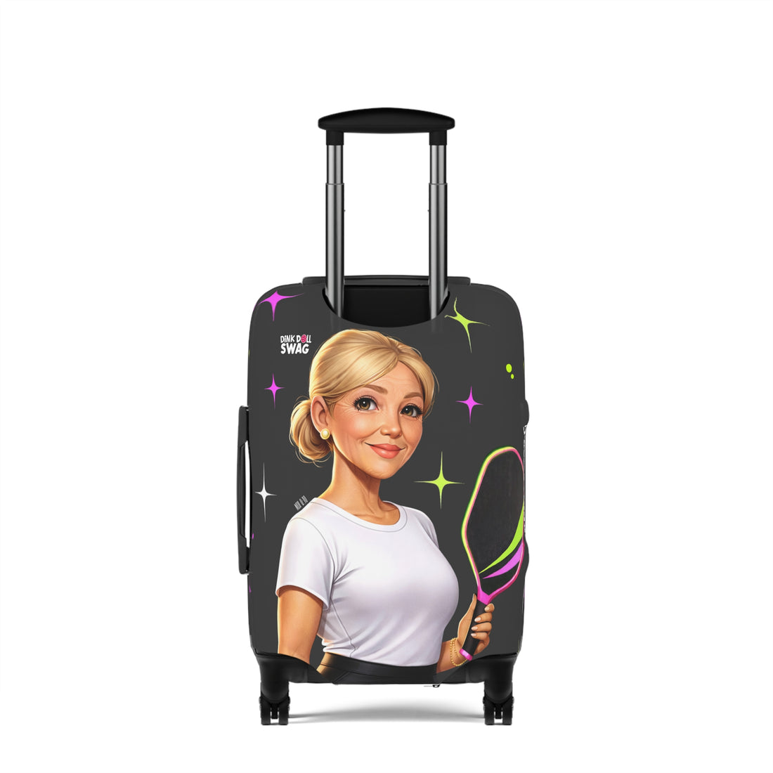 Dink Doll Swag™ Joy in Motion – Legacy Series   – Margaret Edition Pickleball Luggage Cover for Women | Faith-Inspired