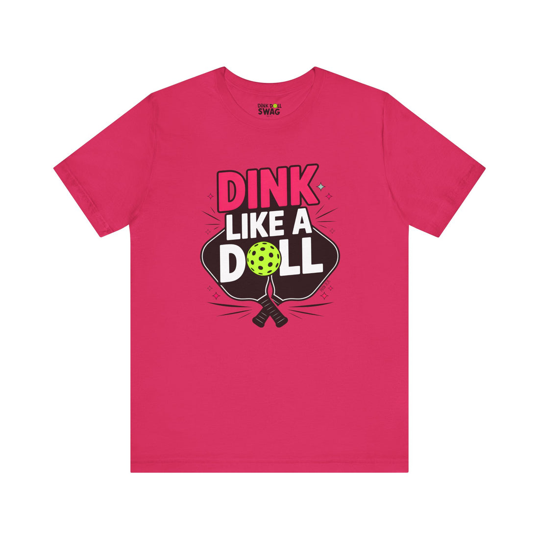 Dink Like A Doll PROMO Pickleball T-Shirt for Women | Faith-Inspired