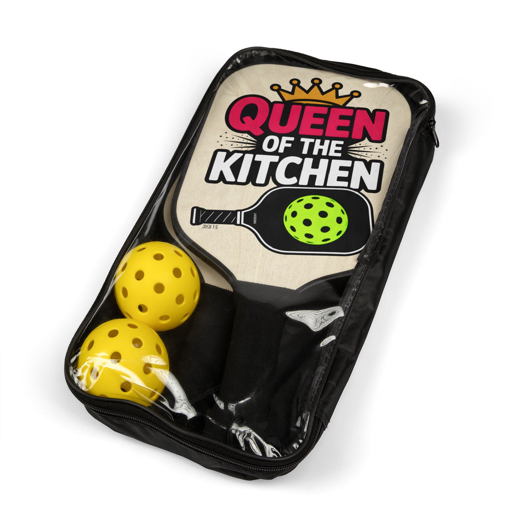Queen of the Kitchen Pickleball Paddle Kit (Josh 1:9)