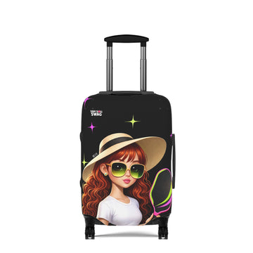 Dink Doll Swag™ Joy in Motion   – Sienna Edition Pickleball Luggage Cover for Women | Faith-Inspired
