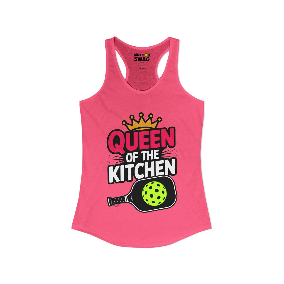 QUEEN of the Kitchen Pickleball Tank for Women | Faith-Inspired