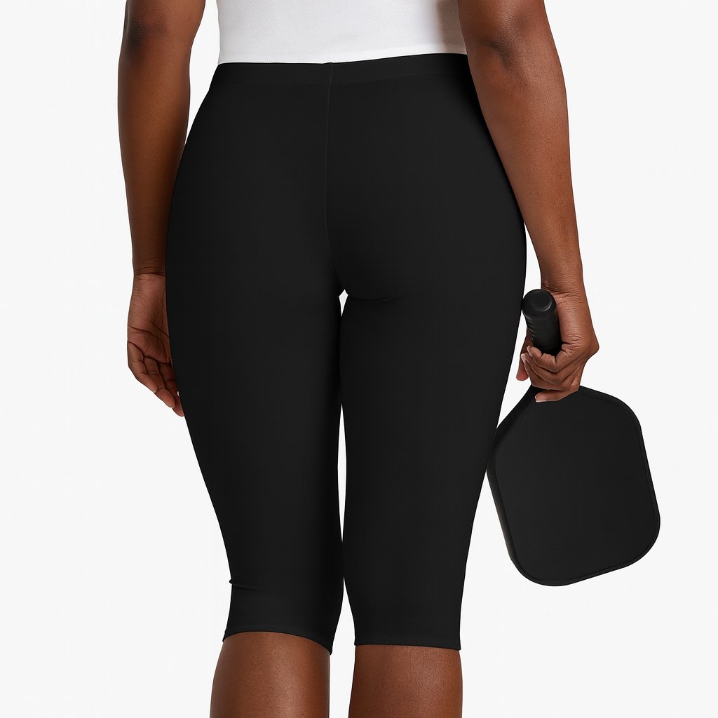 Dink Doll Swag Logo Capri Leggings – Black (Phil 4:13)