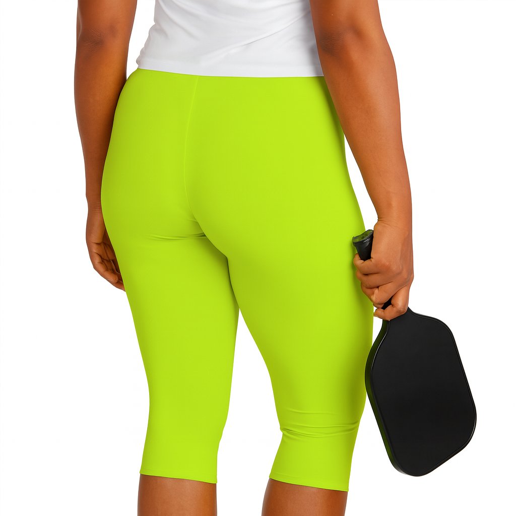 Dink Doll Swag Logo Capri Leggings – Green (Phil 4:13)