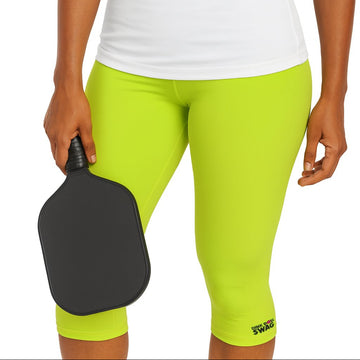 Dink Doll Swag Logo Capri Leggings – Green (Phil 4:13)
