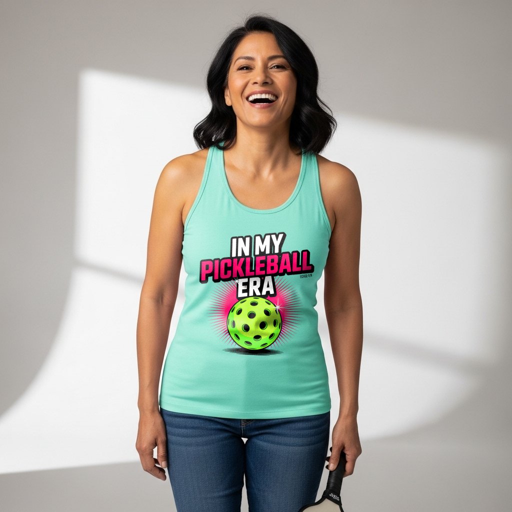 In My Pickleball Era Racerback Tank (Esther 4:14)