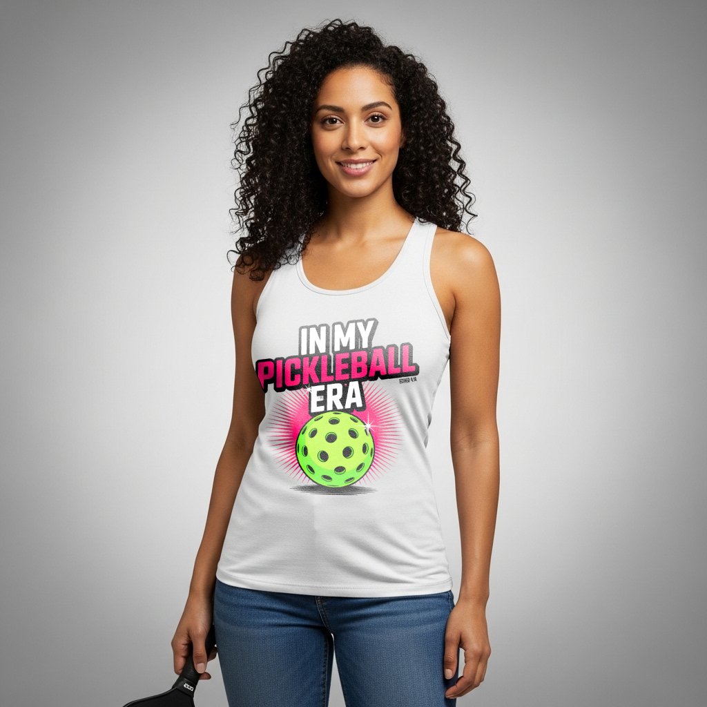 In My Pickleball Era Racerback Tank (Esther 4:14)