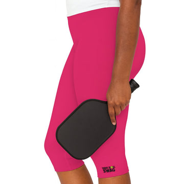 Dink Doll Swag Logo Capri Leggings – Pink (Phil 4:13)